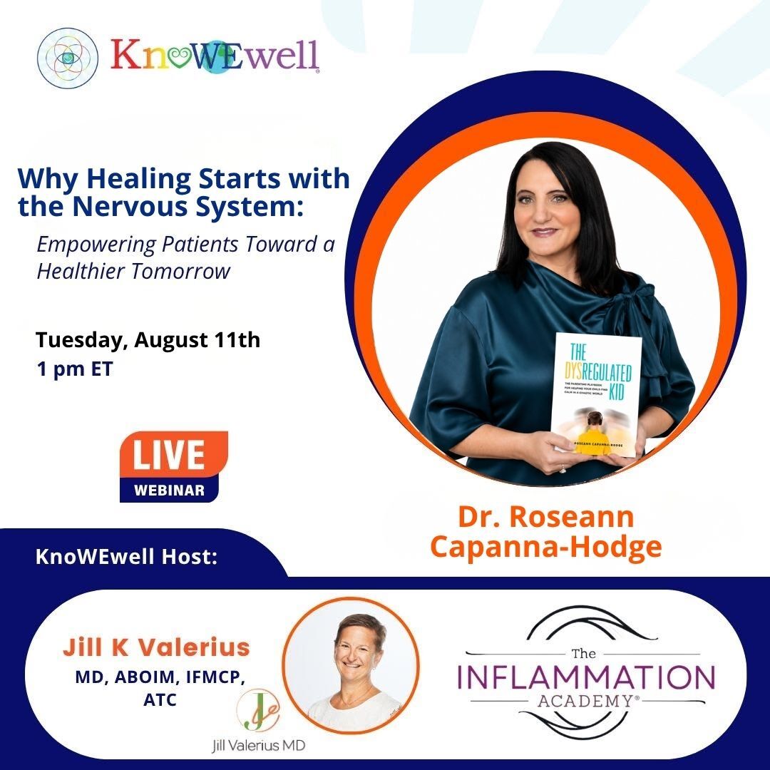 KnoWEwell LIVE Webinar graphic featuring Dr. Roseann Capanna-Hodge